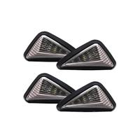 XYSZQJZYP Turn Light Indicator 12V 3 Wire Motorcycle Turn-On Light Mounted Lights Lamp Amber Red/White/Blue FOR Bobber FOR Chopper