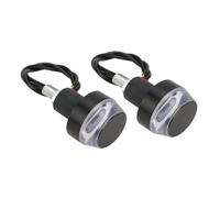 XYSZQJZYP Turn Light Indicator 2 Units 12V White Yellow Motorcycle Flashing Light Handlebar Flashing Handle Grab Bar Side Marker Lamp Lighting
