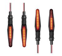 XYSZQJZYP Turn Light Indicator ABS Plastic 12V Universal 10 Mm Motorcycles Turn Signal Light 2 Units Amber Indicator Rear Lights Lamp