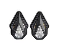 XYSZQJZYP Turn Light Indicator Integrated Turn Signal Lights Motorcycles Flush Mount Flowing DR Red FOR Locomotives FOR Electric Cars