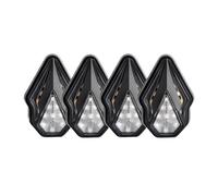 XYSZQJZYP Turn Light Indicator Integrated Turn Signal Lights Motorcycles Flush Mount Flowing DR Red FOR Locomotives FOR Electric Cars