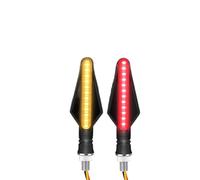 XYSZQJZYP Turn Light Indicator Plastic + Metal + Rubber Motorcycle Light Directional Indicators Rear Brake Light Stop Signal DRL Lamp