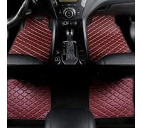 xytdatc 4pcs Leather Car Floor Mats for Opel/Vauxhall Mokka A 2012 2013 2014 2015-2019, All Weather Waterproof Nonslip Carpet Liners Auto Interior Protection Accessories,E Red
