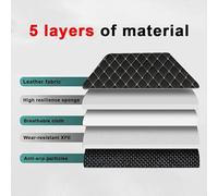 xytdatc 4pcs Leather Car Floor Mats for Opel/Vauxhall Mokka A 2012 2013 2014 2015-2019, All Weather Waterproof Nonslip Carpet Liners Auto Interior Protection Accessories,C Black Red