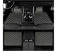 xytdatc 4pcs Leather Car Floor Mats for VW Passat CC 2008 2009 2010 2011 2012-2016, All Weather Waterproof Nonslip Carpet Liners Auto Interior Protection Accessories,B Black Beige