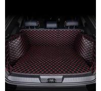 xytdatc Car Leather Trunk Mat for Jaguar F-Pace P400e PHEV AWD 2020 2021 2022, Leather Boot Liner Mat Waterproof Full Cover Rear Trunk Floor Mat Protector Accessories,D Black Red
