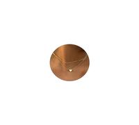 XYTDM Dainty Heart Necklace for Women, 14k Gold Plated/Rose Gold/Silver Tiny Heart Pendant Necklace Minimalist CZ Necklace Jewelry Gifts for Women (2Layer Heart-Gold)