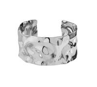 XYTDM Hammered Chunky Cuff Bracelets for Women Gold Cuff Bracelets Vintage Boho Wide Bangle Bracelets Irregular Statement Bracelet Thick Arm Cuff Gold Silver Bracelet (Silver)