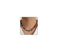 XYTDM Seashell Necklace Beach Necklace for Women Men Summer Necklace Surfer Shell Necklaces Beach Jewelry Turtle Dolphins Conch Starfish Beaded Choker Necklace (Style4_wood beads+silver)