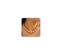 XYTDM Silver & Gold Chunky Necklaces - Big Ball & Choker Styles, Thick Bold Beaded Designs