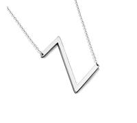 XYTDM Sterling Silver Sideways Initial Necklace for Women Girls Big Letter Pendant Necklaces for Women Dainty Monogram Necklace Jewelry Gift A-Z (Z)