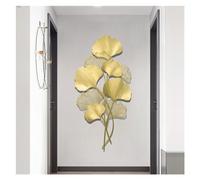 XYUERU 3D Wall Decoration Ginkgo Leaves, Stereo Metal Wall Sculpture,metal Art Wall Wall Decoration Wall Sculptures