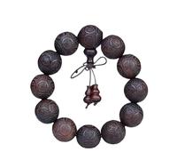 XYUERU Buddhist prayer beads, bracelet Buddha wooden prayer beads Natural wooden bead bracelet elastic jewelry for men and women