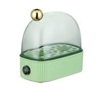 XYUERU Electric Egg Cooker,Portable Rapid Egg Boiler Machine, Boiler Poacher Automatic Multipurpose Cooker Poacher 2 Eggs for Breakfast Fast Heating For Soft Half Hard Boiled Eggs(Green)