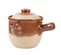 XYUERU Elegant Clay Pots Ceramic Medicine Jar Boil Medicine Kettles Pot Lid for Home Use Chinese Style(1.5L)