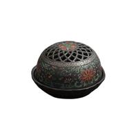 XYUERU Handmade Garlic Pot, Storage Jar Retro Onion Pot Ceramic Storage Jar Hollow Lid Cabinet Storage Kitchen Container Indoor Decor(Brown)