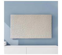XYUERU Indoor Outdoor Wall Mounted TV Cover,Waterproof And Sunscreen Display Protective Cover,High Elastic Fabric All-Inclusive Tv Protective Film Home Decor Universal Cover(White,65in)