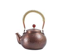 XYUERU Pure Copper Kettle Handmade Thickened Kettle Retro Teapot with Non-Slip Handle Vintage Hammered Tea Kettle for Gas Stove Kettle