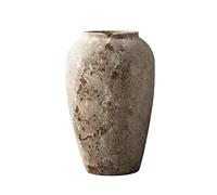 XYUERU Rustic Ceramic Vase Handmade Vintage Wabi-Sabi Style Floor Tall Large Vase Decorative Flower Vase for Home Decor,Living Room Decoration Shelf Decor Mantel Decor