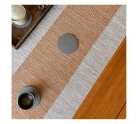 XYUERU Table runner, handmade woven Japanese-style placemats, non-slip insulating tea mat, waterproof tea ceremony mat for the dining table in the tea house(Brown,40x100cm)