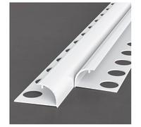 XYUERU Tile Trim Strips,Aluminum Alloy Tile Rail,Flooring Transition Strips,Long 250cm Joint Profile for Laminate with A Border Height of 10.5-12.5mm(White,12mm)