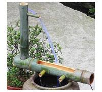 XYUERU Zen Garden Fountain Bamboo Water Feature, Japanese-Style Bamboo Fountain with Pump Kit, Garden Decoration, Waterscape Decorate Cascading Tiered Water Fountain for Indoor Outdoor(30cm)