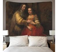 XYueww Rembrandt Wall Hanging, The Jewish Bride Tapestry, Meditation Blanket Tapestry Bedroom Wall Art Room Decorations for Bedroom Aesthetic 70cmx100cm