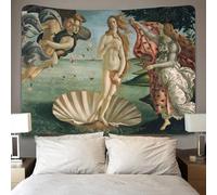 XYueww Sandro Botticelli Wall Hanging, The Birth of Venus Tapestry, Aesthetic Tapestry Wall Towel Bedroom Decorations for Bedroom Living Room 70cmx100cm