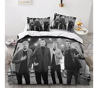 XYueww Westlife Band Duvet Cover 3D Design Soft Comfortable Quilt Cover Breathable Comforter Cover Girls Boys With Zipper Closure Bedding Set 3Pcs Double（200x200cm）