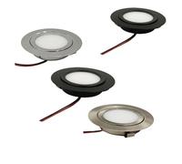 xyunluk Mini Downlight Led Ceiling Lamp 12V 24v Ultra-Thin Led Lights 3-5W Hole 55mm Embedded Small Spotlight Ceiling Kitchen Mirror Headlights(12V 3000K Warm White,Black)