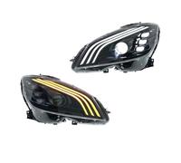 XYUOIS Car Front Headlight Assembly Compatible With Benz For W204 2007 2008 2009 2010 Headlight Xenon DRL Turn Signal High Beam Lamp Daytime Running Light(Xenon)