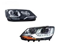 XYUOIS Car Front Headlight Assembly Compatible With VW For Sharan 2012 2013 2014 2015 2016 2017 2018 2019 DRL Brake Turn Signal Lamp Front Bumper Headlight Assembly