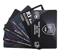 XYUXWLG RFID Blocking Card, 6 Pack Ultra Thin Credit Card Protector Anti Theft Contactless NFC Blocker Bank Card Protector for Wallets