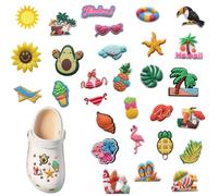 Xyvona 29 Pcs Kawaii Shoe Decorations, DIY Shoe Charms with Resilient PVC, Fun Shoe Accessories for Kids & Adults, Customizable Party Decorations