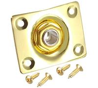 XYWHPGV 1/4 Inch 6.35mm Guitar Mono Output Jack Plate Input Socket for Gibson LP/EPI Les Paul Electric Guitar, Golden(1d8c1 d749c 4fd6f ef591 3e6dc c6344