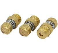 XYWHPGV 1/4BSP Male Thread Spring Loaded Brass Pneumatic Air Exhaust Muffler 29mm Length 3pcs(b2a72 a20d0 2988d a00f0 79fcb 9ede1