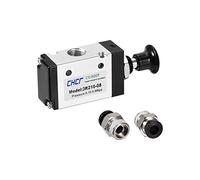 XYWHPGV 2 Position 3 Way Pneumatic 1/4 PT,Manual Hand Pull Push Solenoid Valve,Pneumatic Air Hand Lever Operated Valve,with 6mm OD Connect Fitting(c370c c013f 3871b 7cd41 3ef8c 5fd42