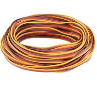 XYWHPGV 28FT/8.5Meters 28AWG Servo Wire 3Pin Line for JR Futaba RC Servo Hobby Model Extension Cable 30 Core Brown/Red/Orange(c8d8c b9adf 923b7 d9cb2 e8871 e0b56