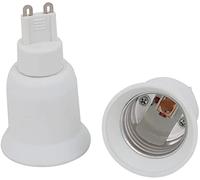 XYWHPGV 2pcs G9 to E27 Extender Adapter Converter Light Bulb Socket Holder White(de3e0 9d105 e5435 3bb76 4a235 a270b
