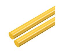 XYWHPGV 2pcs Plastic Round Rod 5/8 inch Dia 20 inch Length Yellow (POM) Polyoxymethylene Rods Engineering Plastic Round Bars(15.5mm)(05622 221ea 78aa9 b128c c54b4 8ded0