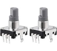 XYWHPGV 360 Degree Rotary Encoder Code Switch Digital Potentiometer EC12 3 Pins 14.3mm D-Shaft 2pcs(459d9 06dff ce890 344ba 74e72 4c2f6