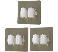 XYWHPGV 3pcs Mop Clip Holder Household Washroom Racks for Brush Mop and Broom Tool Storage Wall Self Stick Broom Mop Holder White(539ce d0cf9 ff99b 7f949 dc752 465ef