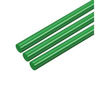 XYWHPGV 3pcs Plastic Round Rod 1/4 inch Dia 20 inch Length Green (POM) Polyoxymethylene Rods Engineering Plastic Round Bars(6.5mm)(386df 6d6ad 76c21 d01ed a8055 2109c