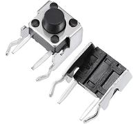 XYWHPGV 55Pcs Momentary PCB Side Mounting Fixed Bracket Pushbutton Push Button Tact Tactile Switch DIP 2 Terminals 6x6x6mm(83f04 5dc62 84054 b515a f4d0b 6881b