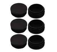 XYWHPGV 6pcs 47mm Diameter Tube Insert Chair Leg Cap Round Black Plastic Tubing Plug 20mm Height(f565a 5483a 21cac 0d5db 31b92 eacdd