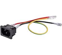 XYWHPGV C14 Panel Mount Plug Adapter AC 250V 10A 3 Pins IEC Inlet Module Plug Power Connector Socket with 3 Wires Pack of 5(622bb 43150 dae3a 68c46 0427f 01f2e