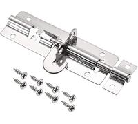 XYWHPGV Door Slide Latch Lock 4.5-inch Stainless Steel U-Shaped Polished Finish Security Barrel Bolt 6pcs(5608d 8a4fb 4e37b 80f5a cf801 dc0dc