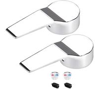 XYWHPGV Faucet Lever Handle,40mm Cartridge Universal Replacement Metal Lever Handle Kit 2 Pcs(ca6ed a54cb 2687a 8e2d7 7813f 9b05c