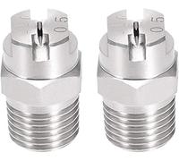 XYWHPGV Flat Fan Spray Tip - 1/4BSPT Male Thread 304 Stainless Steel Nozzle - 110 Degree 1.4mm Orifice Diameter - 2 Pcs(35191 2001c ff63f 341e9 652c9 89e11