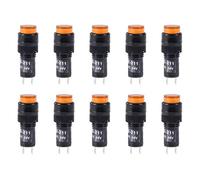 XYWHPGV Indicator Lights DC 24V, NXD-211 Yellow Neon Bulb, Flush Panel Mount 2/5" 10mm, 10Pcs(47d57 b22bd 3d357 8c492 f3ae5 def1c